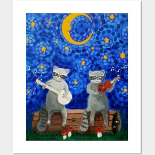 Bluegrass Raccoons Posters and Art